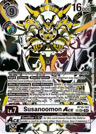 Susanoomon ACE (Textured) - BT18-102 SEC - Special Rare