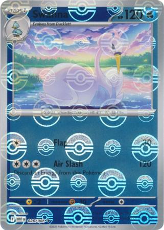 Swanna (Poke Ball Pattern) - 026/086 - Uncommon Reverse Holo