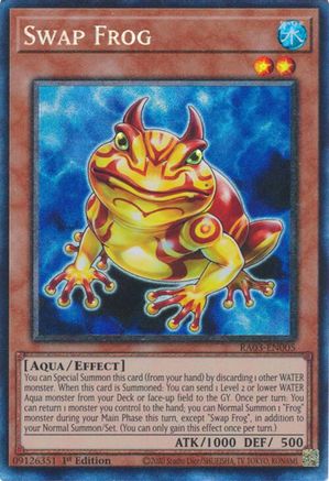 Swap Frog (PCR) (RA03-EN005) - Quarter Century Bonanza Prismatic Collector's Rare 1st Edition