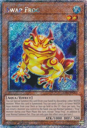 Swap Frog (Platinum Secret Rare) (RA03-EN005) - Quarter Century Bonanza Platinum Secret Rare 1st Edition