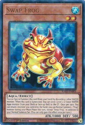 Swap Frog (UR) (RA03-EN005) - Quarter Century Bonanza Ultra Rare 1st Edition
