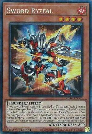Sword Ryzeal (CR) (CRBR-EN001) - Crossover Breakers Collector's Rare 1st Edition