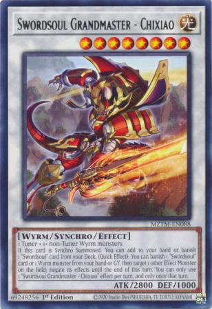 Swordsoul Grandmaster - Chixiao (MZTM-EN088) - Maze of the Master Rare 1st Edition