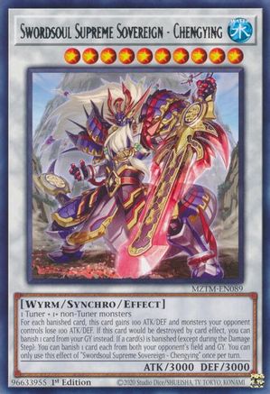 Swordsoul Supreme Sovereign - Chengying (MZTM-EN089) - Maze of the Master Rare 1st Edition