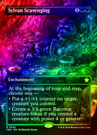 Sylvan Scavenging (Borderless) - 0342 - Foil