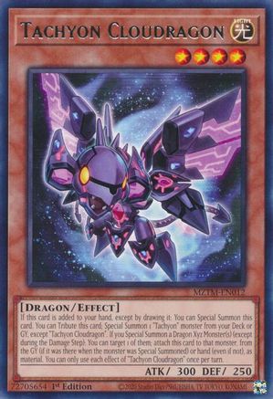 Tachyon Cloudragon (MZTM-EN012) - Maze of the Master Rare 1st Edition