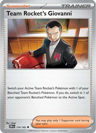 Team Rocket's Giovanni - 174/182 - Uncommon Reverse Holo