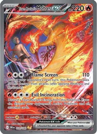 Team Rocket's Moltres ex - 229/182 - Special Illustration Rare