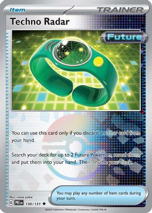 Techno Radar - 130/131 - Uncommon Pokeball Reverse Holo