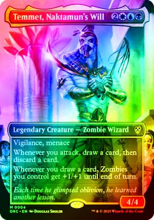 Temmet, Naktamun's Will (Borderless) - 0004 - Foil