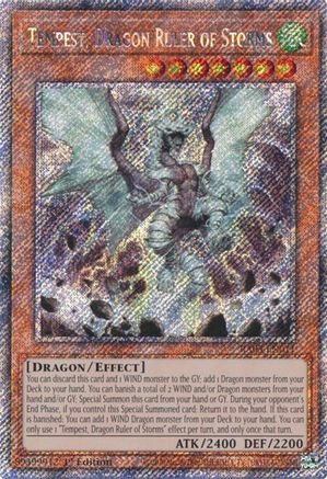 Tempest, Dragon Ruler of Storms (Platinum Secret Rare) (RA03-EN011) - Quarter Century Bonanza Platinum Secret Rare 1st Edition