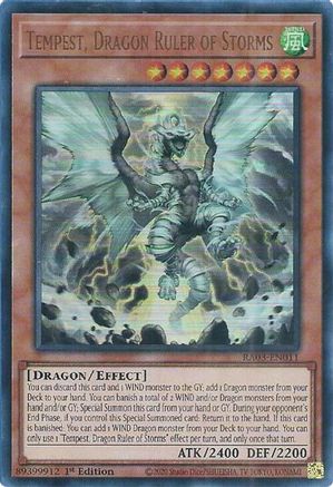 Tempest, Dragon Ruler of Storms (UR) (RA03-EN011) - Quarter Century Bonanza Ultra Rare 1st Edition