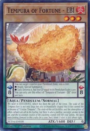 Tempura of Fortune - EBI (SUDA-EN030) - Supreme Darkness Common / Short Print 1st Edition