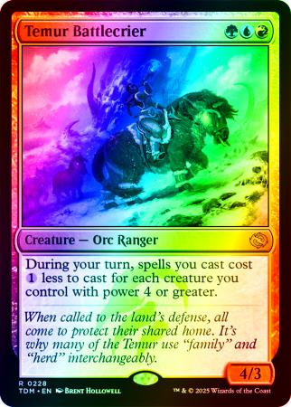 Temur Battlecrier - 0228 - Foil