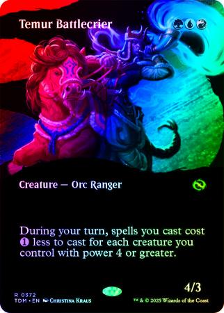 Temur Battlecrier (Borderless) - 0372 - Foil