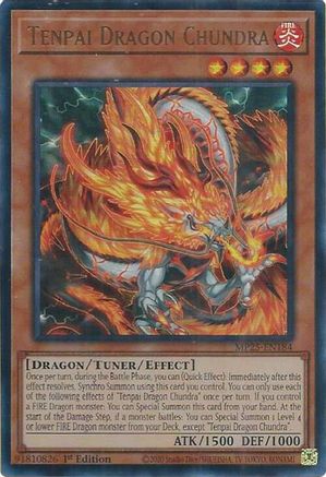 Tenpai Dragon Chundra (MP25-EN184) - 2025 Mega-Pack Ultra Rare 1st Edition