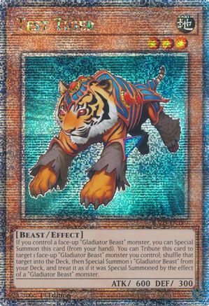 Test Tiger (Quarter Century Secret Rare) (RA03-EN189) - Quarter Century Bonanza Quarter Century Secret Rare 1st Edition