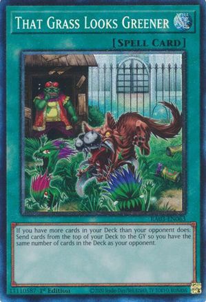 That Grass Looks Greener (PCR) (RA03-EN063) - Quarter Century Bonanza Prismatic Collector's Rare 1st Edition