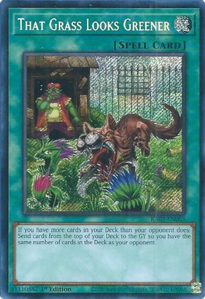 That Grass Looks Greener (Secret Rare) (RA03-EN063) - Quarter Century Bonanza Secret Rare 1st Edition