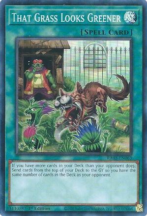 That Grass Looks Greener (RA03-EN063) - Quarter Century Bonanza Super Rare 1st Edition