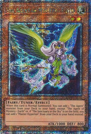 The Agent of Mystery - Earth (Quarter Century Secret Rare) (RA04-EN146) - Quarter Century Stampede Quarter Century Secret Rare 1st Edition