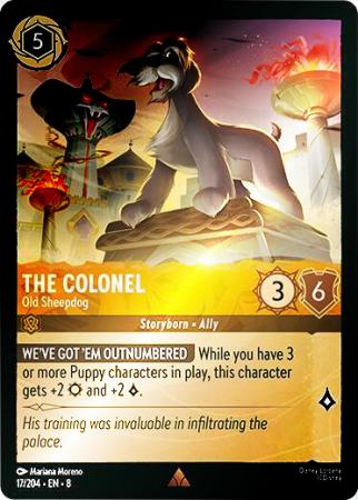 The Colonel - Old Sheepdog - 017/204 - Rare Cold Foil