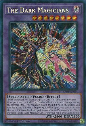 The Dark Magicians (Secret Rare) (RA04-EN054) - Quarter Century Stampede Secret Rare 1st Edition