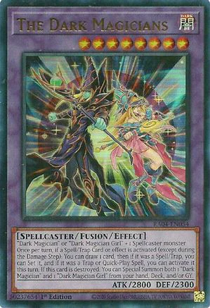 The Dark Magicians (UR) (RA04-EN054) - Quarter Century Stampede Ultra Rare 1st Edition