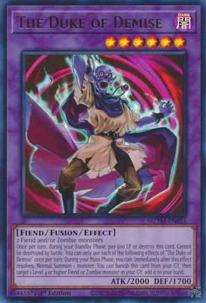 The Duke of Demise (MZTM-EN033) - Maze of the Master Ultra Rare 1st Edition