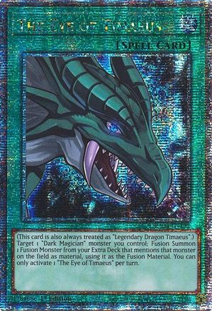 The Eye of Timaeus (Quarter Century Secret Rare) (RA04-EN192) - Quarter Century Stampede Quarter Century Secret Rare 1st Edition