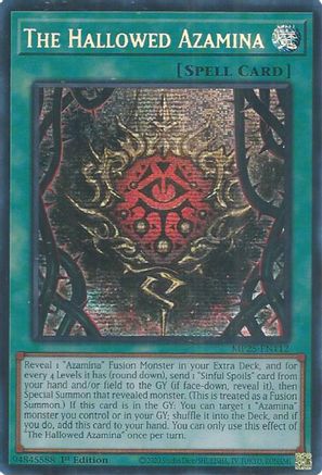The Hallowed Azamina (MP25-EN112) - 2025 Mega-Pack Prismatic Secret Rare 1st Edition