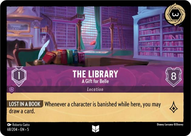 The Library - A Gift for Belle - 068/204 - Uncommon Cold Foil