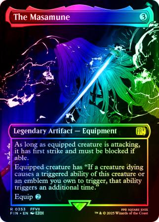 The Masamune (Borderless) - 0353 - Foil