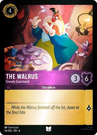 The Walrus - Greedy Gourmand - 46/204 - Uncommon Cold Foil