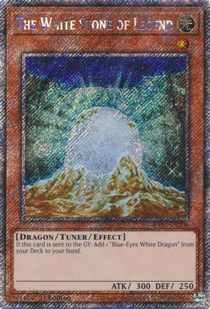 The White Stone of Legend (Platinum Secret Rare) (RA03-EN208) - Quarter Century Bonanza Platinum Secret Rare 1st Edition