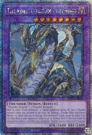 Thunder Dragon Colossus (Quarter Century Secret Rare) (RA03-EN036) - Quarter Century Bonanza Quarter Century Secret Rare 1st Edition