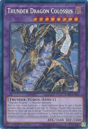 Thunder Dragon Colossus (Secret Rare) (RA03-EN036) - Quarter Century Bonanza Secret Rare 1st Edition