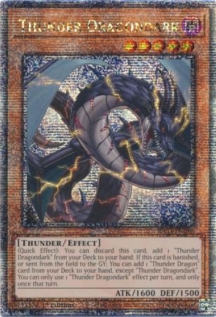 Thunder Dragondark (Quarter Century Secret Rare) (RA03-EN018) - Quarter Century Bonanza Quarter Century Secret Rare 1st Edition
