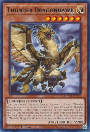 Thunder Dragonhawk (MZTM-EN076) - Maze of the Master Rare 1st Edition