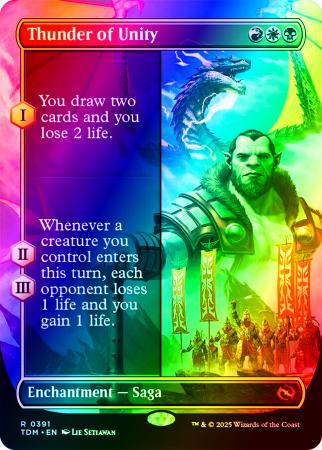 Thunder of Unity (Borderless) - 0391 - Foil