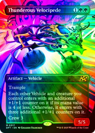 Thunderous Velocipede (Borderless) - 0317 - Foil