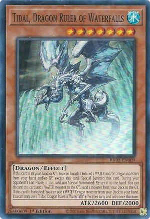 Tidal, Dragon Ruler of Waterfalls (RA03-EN009) - Quarter Century Bonanza Super Rare 1st Edition