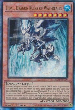 Tidal, Dragon Ruler of Waterfalls (PUR) (RA03-EN009) - Quarter Century Bonanza Prismatic Ultimate Rare 1st Edition