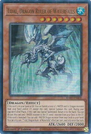 Tidal, Dragon Ruler of Waterfalls (UR) (RA03-EN009) - Quarter Century Bonanza Ultra Rare 1st Edition