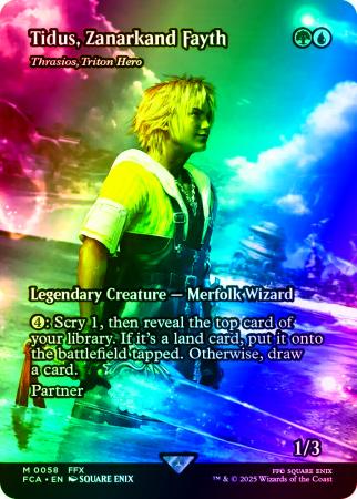 Tidus, Zanarkand Fayth - Thrasios, Triton Hero (Showcase) - 0058 - Foil