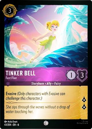 Tinker Bell - Fast Flier - 43/204 - Common Cold Foil