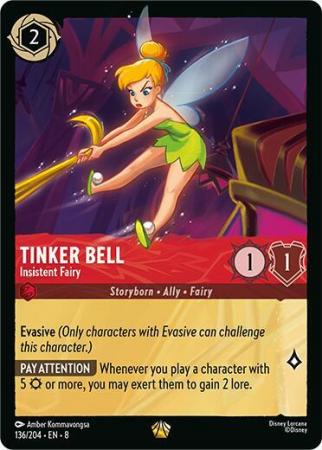 Tinker Bell - Insistent Fairy - 136/204 - Legendary