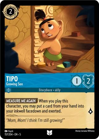 Tipo - Growing Son - 157/204 - Uncommon Cold Foil