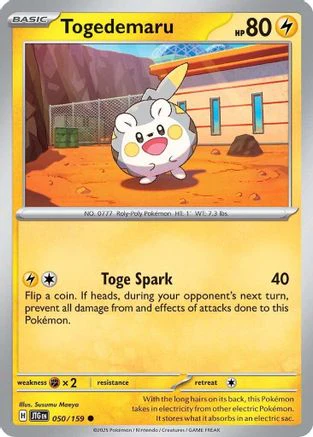 Togedemaru - 050/159 - Common Reverse Holo