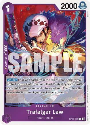 Trafalgar Law - OP09-069 - Rare Foil